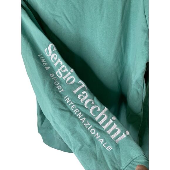 Sergio Tacchini Serif Logo zip up hoodie Canton men's size XL NEW NWT - Picture 3 of 6